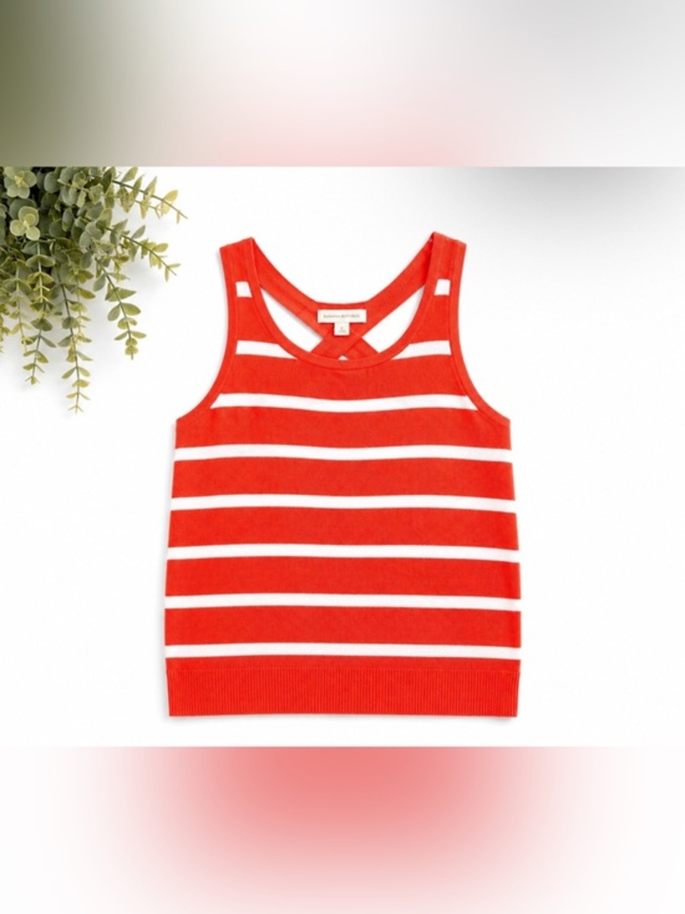 Banana Republic Striped Sleeveless Crossback